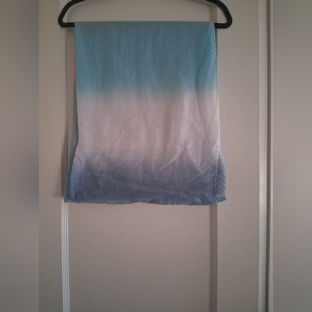 Pink to Blue Ombre Scarf Fabric - Picture 5 of 5